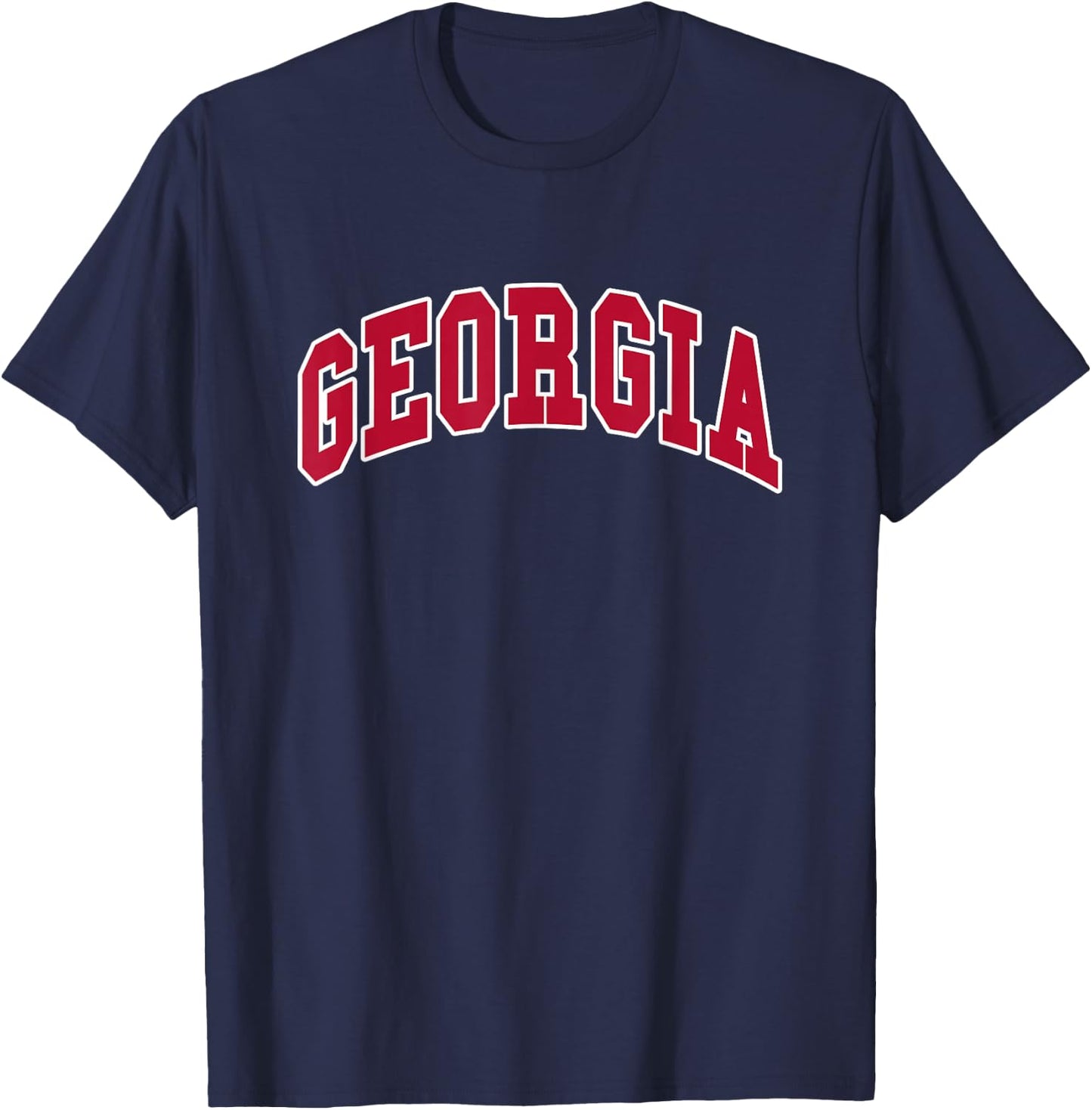 GEORGIA - Throwback Design T-Shirt - T-Shirt | Navy