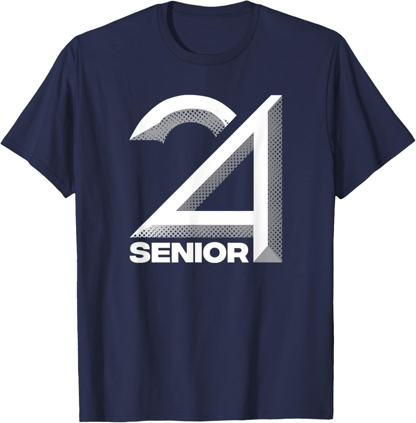 Senior Class Of 2024 Shirt Graduation High School College T-Shirt - T-Shirt | Navy