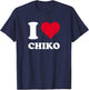 Red Heart I Love Chiko T-Shirt - T-Shirt | Navy