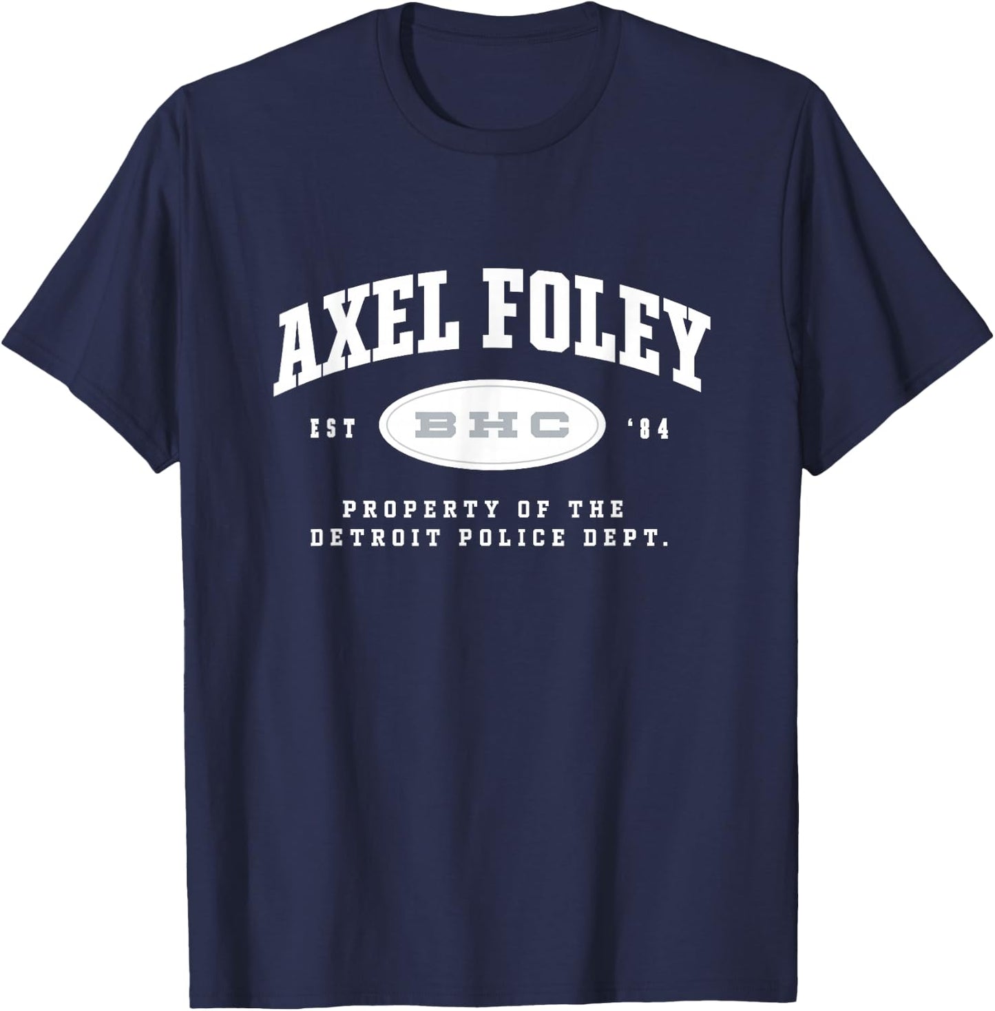 Beverly Hills Cop: Axel F Property Of Detroit Police Dept. T-Shirt - T-Shirt | Navy