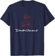 David Gilmour On An Island Red and White Sketch T-Shirt - T-Shirt | Navy