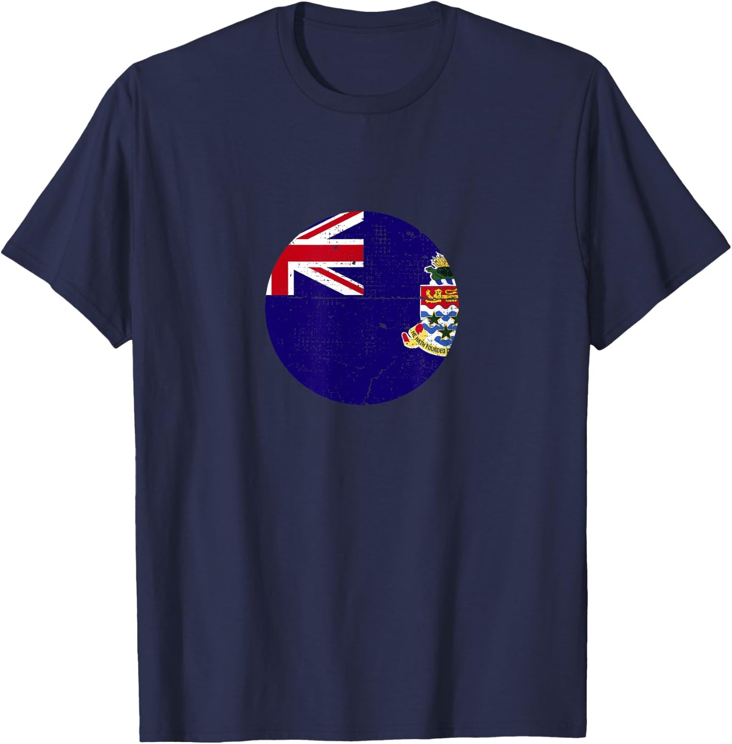 Cayman Islands Vintage Caymanian Flag T-Shirt - T-Shirt | Navy
