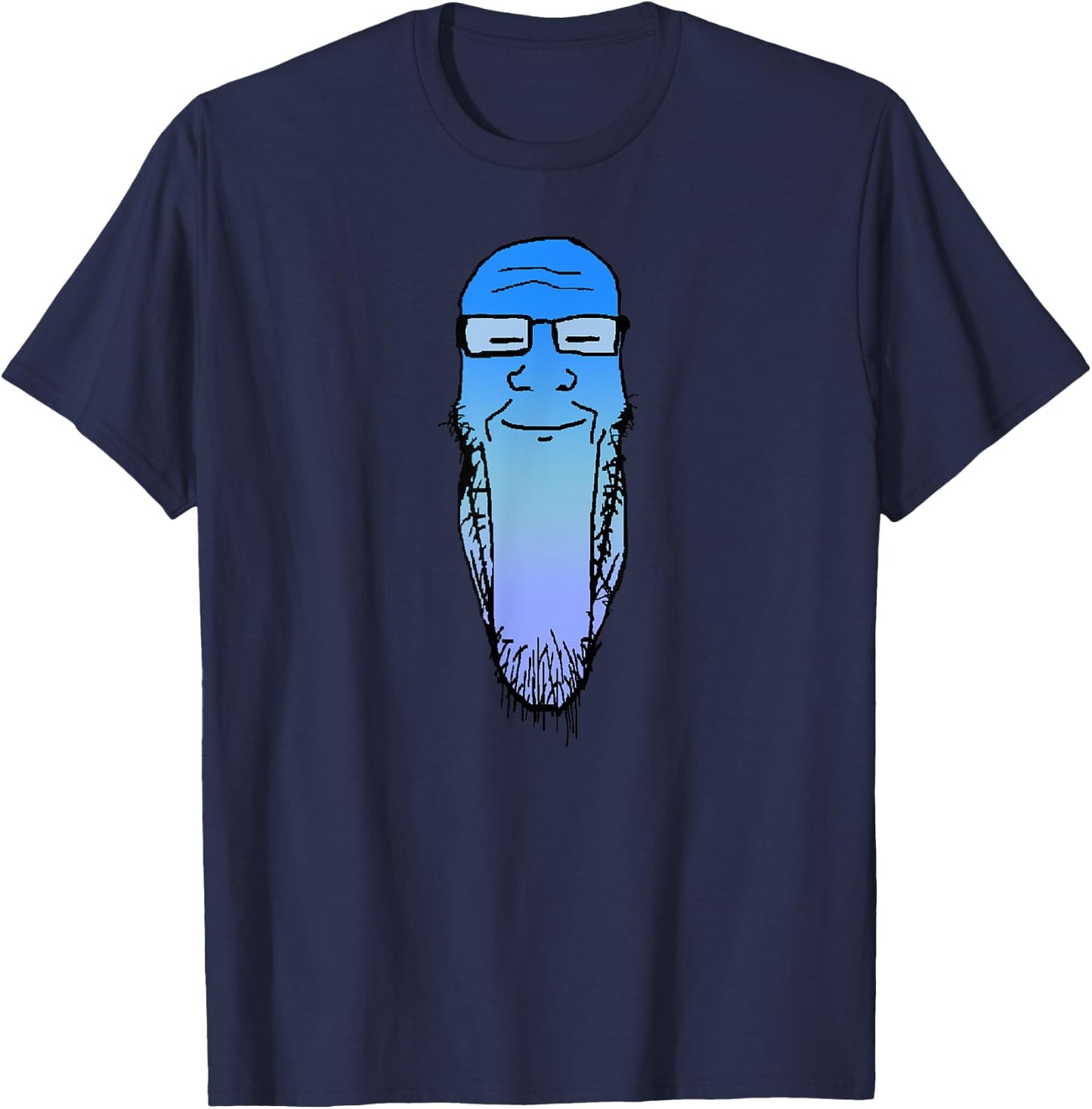 Soyjak Soy Wojak Soyboy Calm Meditation Meme Soyjack Plier T-Shirt - T-Shirt | Navy