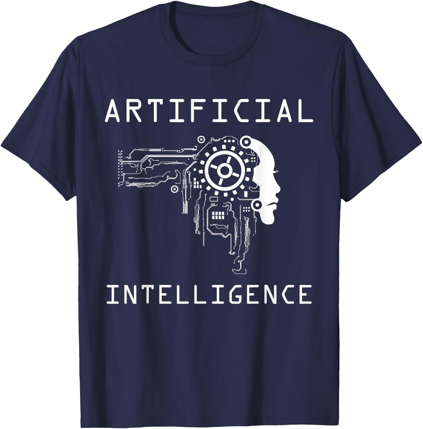 KI developer - artificial brain, artificial intelligence T-Shirt - T-Shirt | Navy
