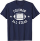 Coleman Vintage All-Stars Football Retro 80s T-Shirt - T-Shirt | Navy