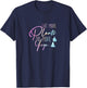 Eat More Plants Do More Yoga T-Shirt - T-Shirt | Navy