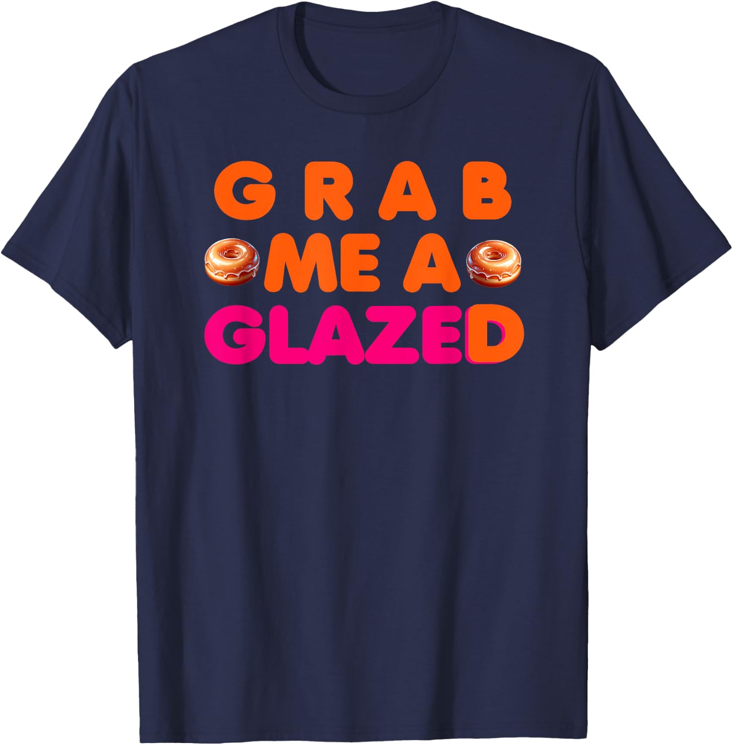 Glazed Donut T-Shirt - T-Shirt | Navy