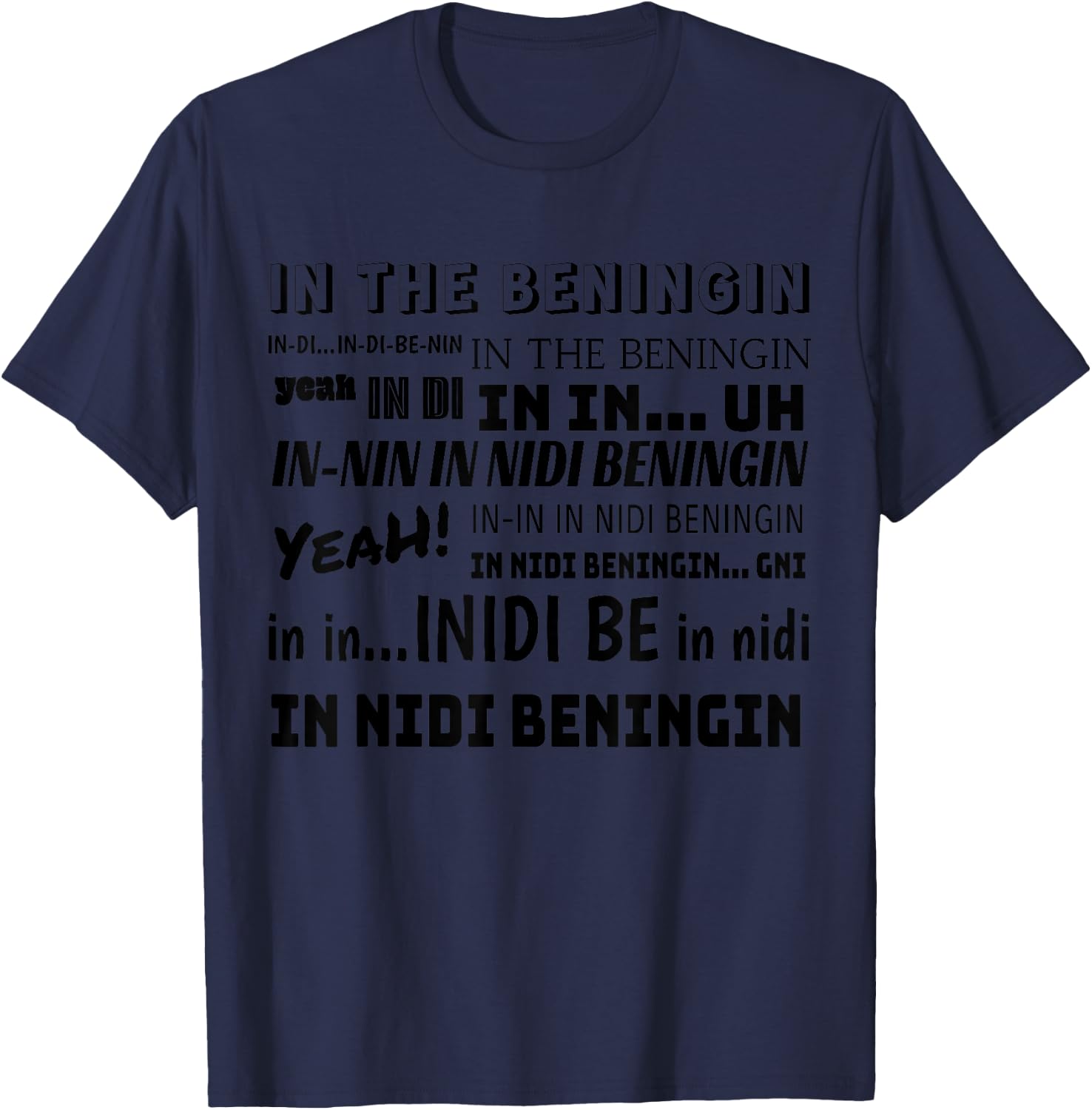 Alpha Cen Design Ini di Beninging Meme , Small, Grey T-Shirt - T-Shirt | Navy