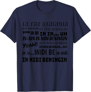 Alpha Cen Design Ini di Beninging Meme , Small, Grey T-Shirt - T-Shirt | Navy