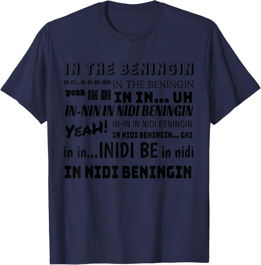 Alpha Cen Design Ini di Beninging Meme , Small, Grey T-Shirt - T-Shirt | Navy