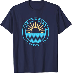 Lake Compounce Connecticut Outdoors Vintage T-Shirt - T-Shirt | Navy