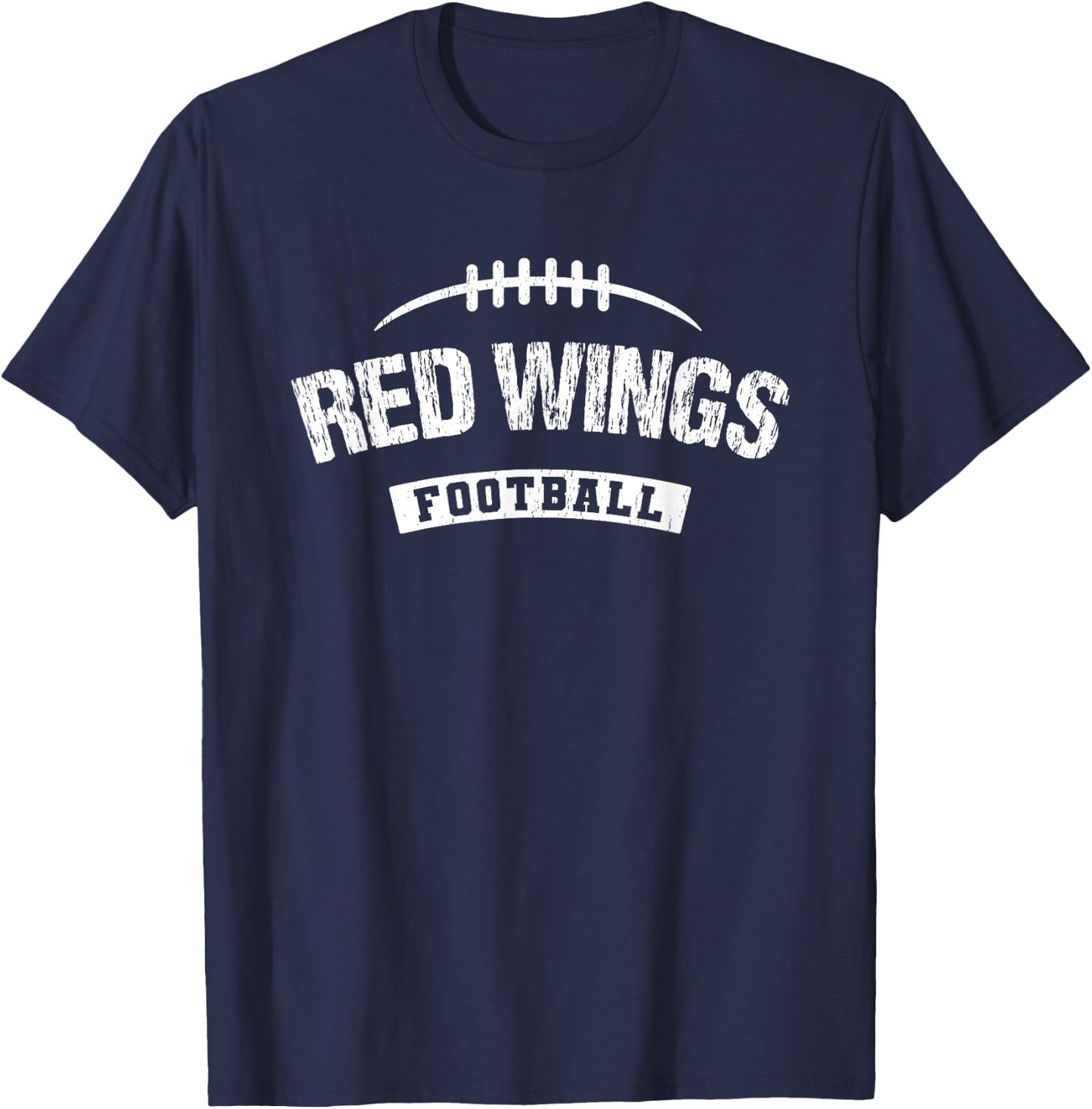 Red Wings Saint Johns Football Distressed HS T-Shirt - T-Shirt | Navy