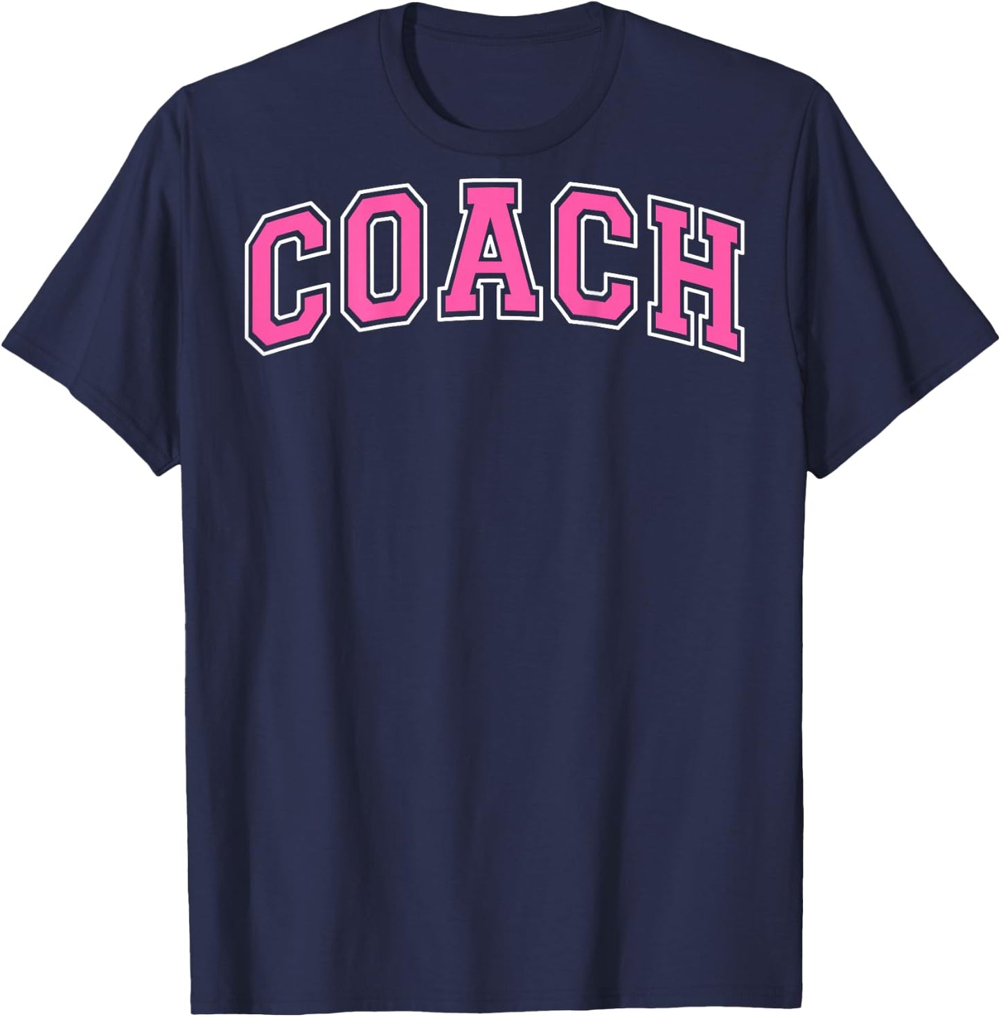 Coach Sports Trainer Vintage Pink White on the back T-Shirt - T-Shirt | Navy