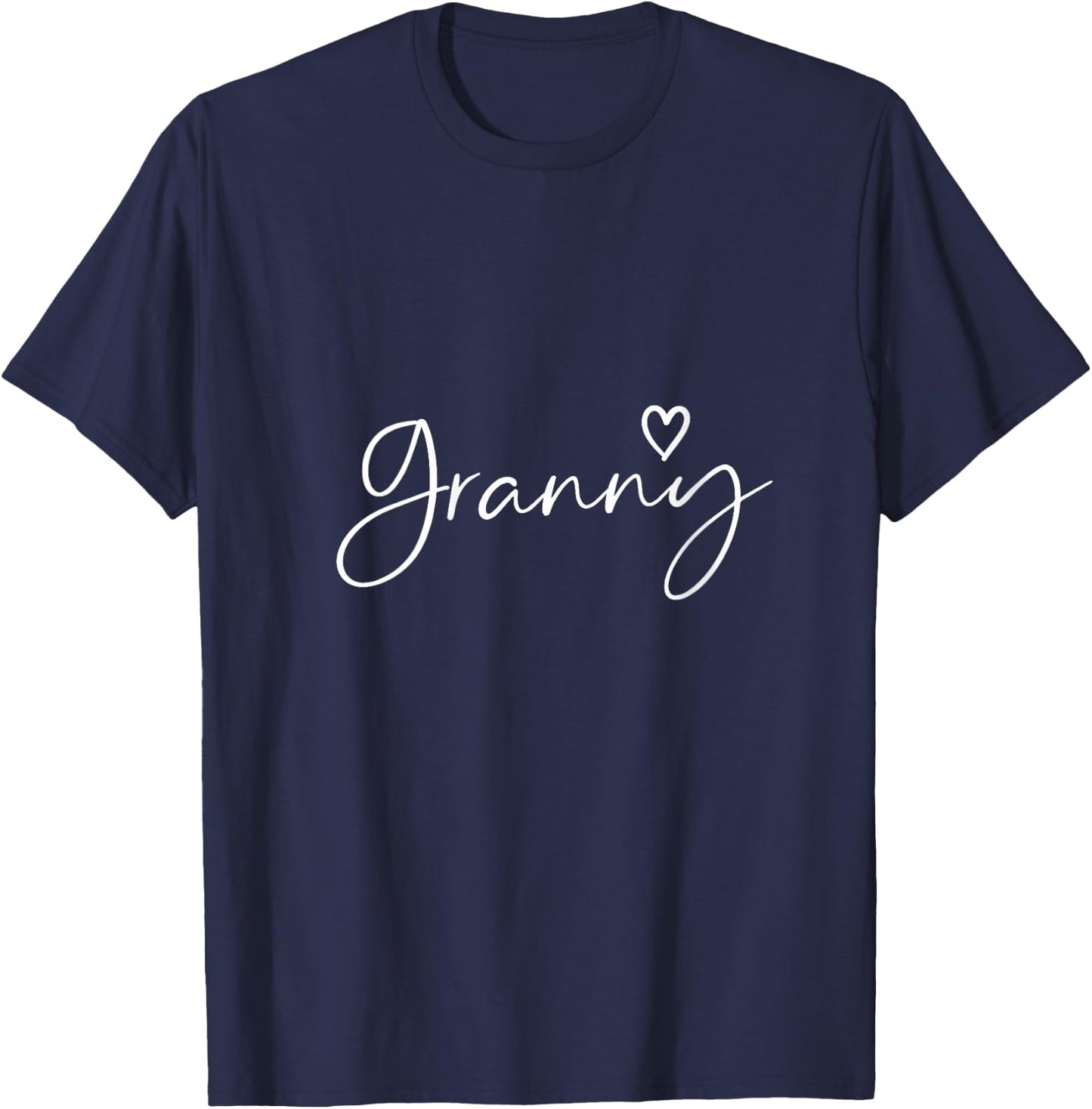 Granny Gifts Grandma Heart Mother's Day Granny V-Neck T-Shirt - T-Shirt | Navy
