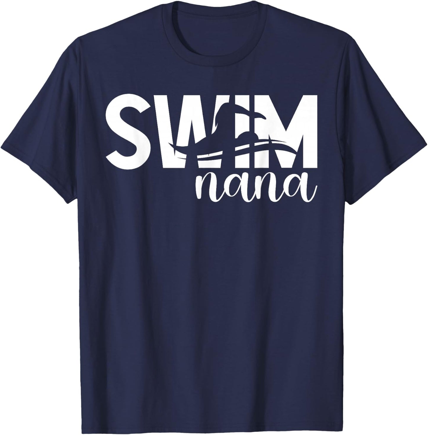 Swim Nana Of A Swimmer Nana Swimming Nana T-Shirt - T-Shirt | Navy