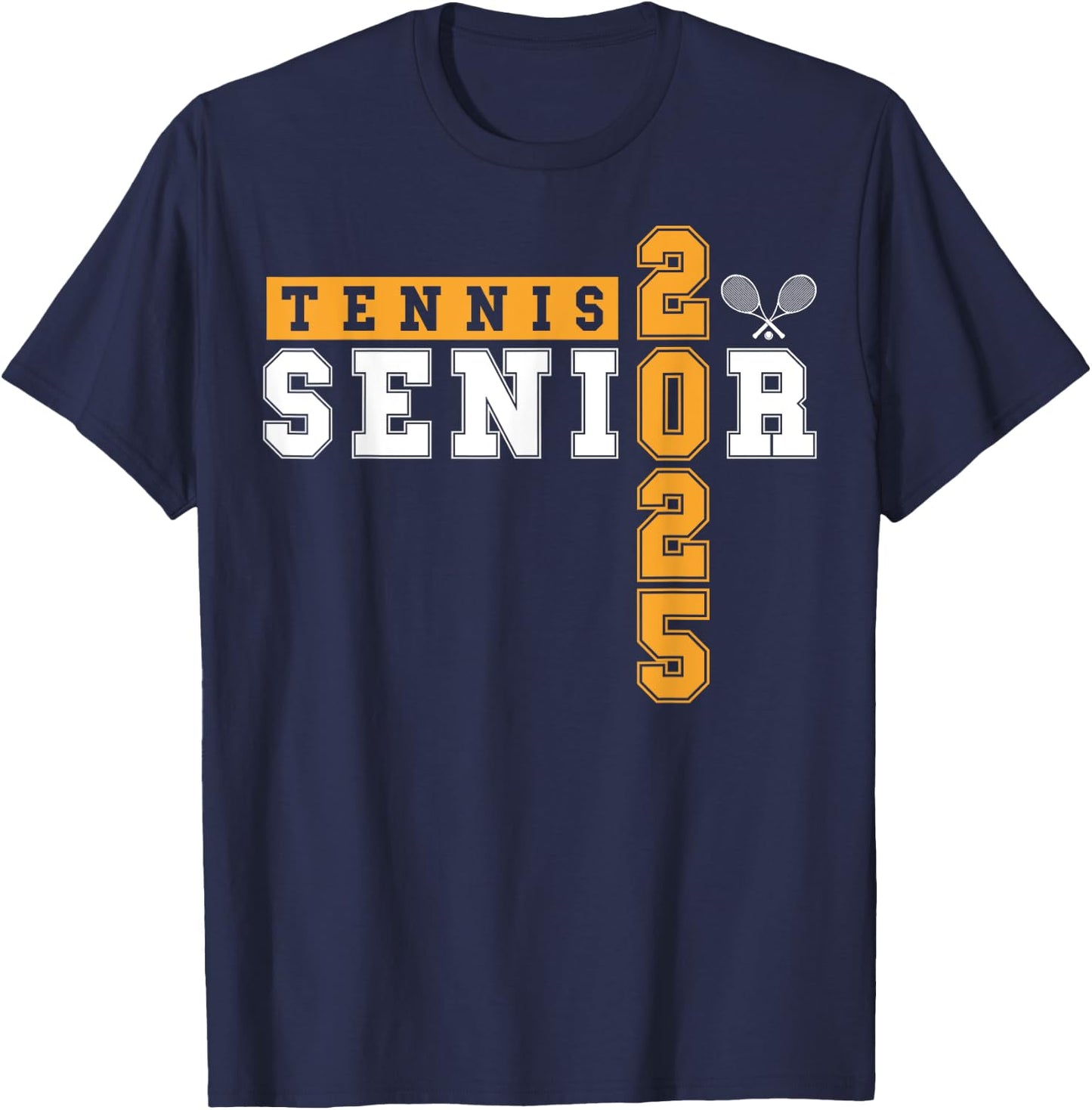 Tennis Senior Night Tennis Senior 2025 Graduation 13 T-Shirt - T-Shirt | Navy