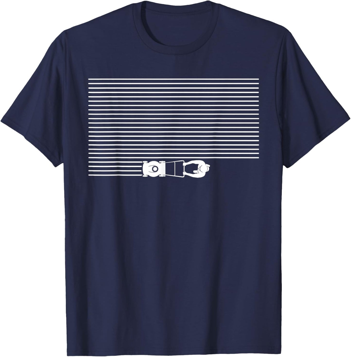 Lawn mowing Design for a Gardener T-Shirt - T-Shirt | Navy