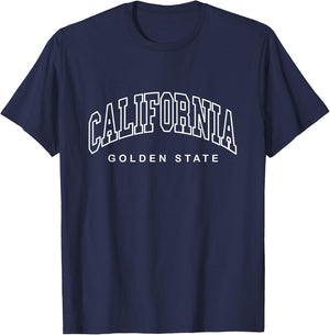 CALIFORNIA - Minimalistic Throwback Design - Classic T-Shirt - T-Shirt | Navy