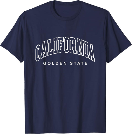 CALIFORNIA - Minimalistic Throwback Design - Classic T-Shirt - T-Shirt | Navy