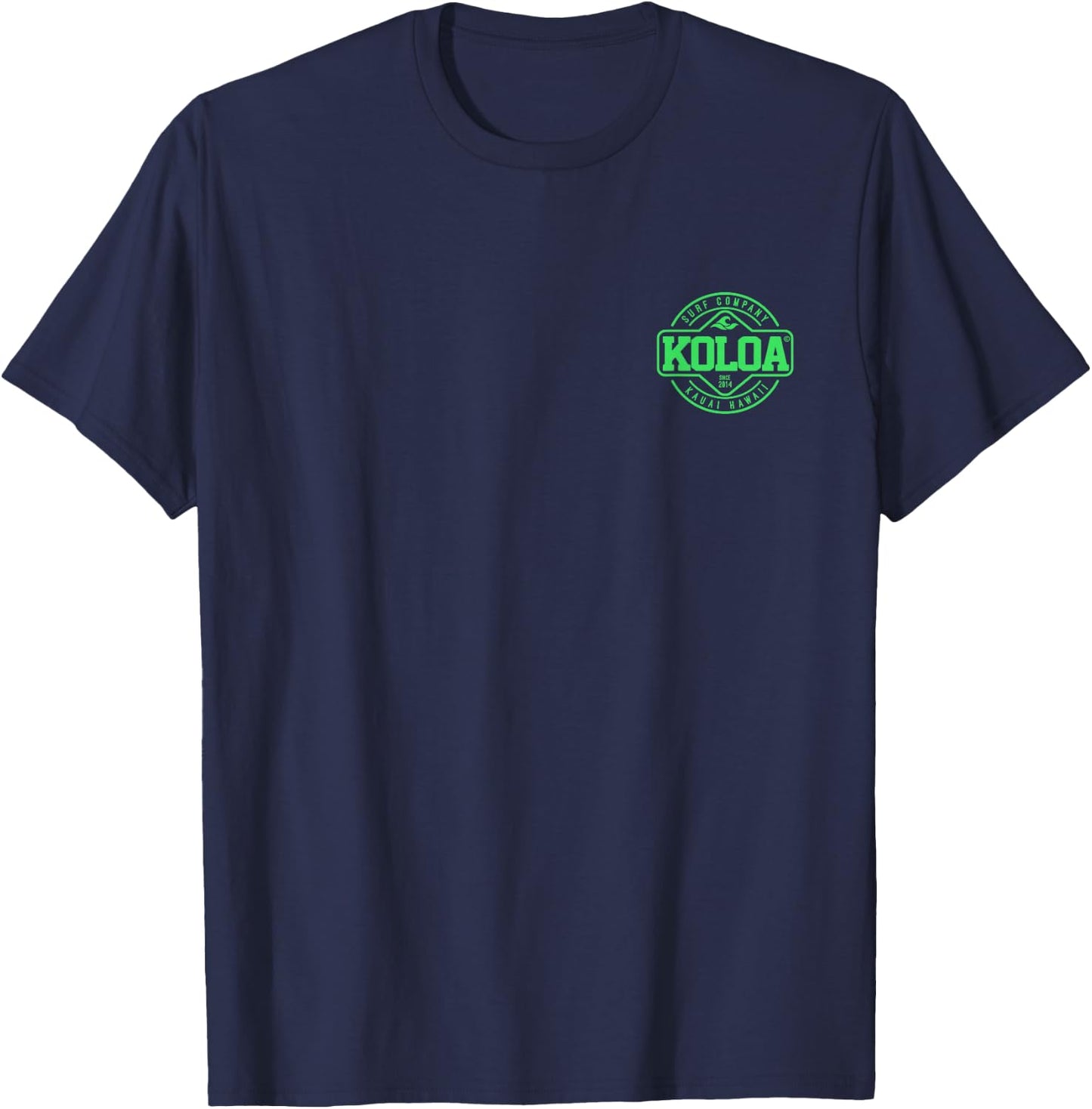 Koloa Surf Dawn Patrol Green Logo Surf Graphic T-Shirt - T-Shirt | Navy