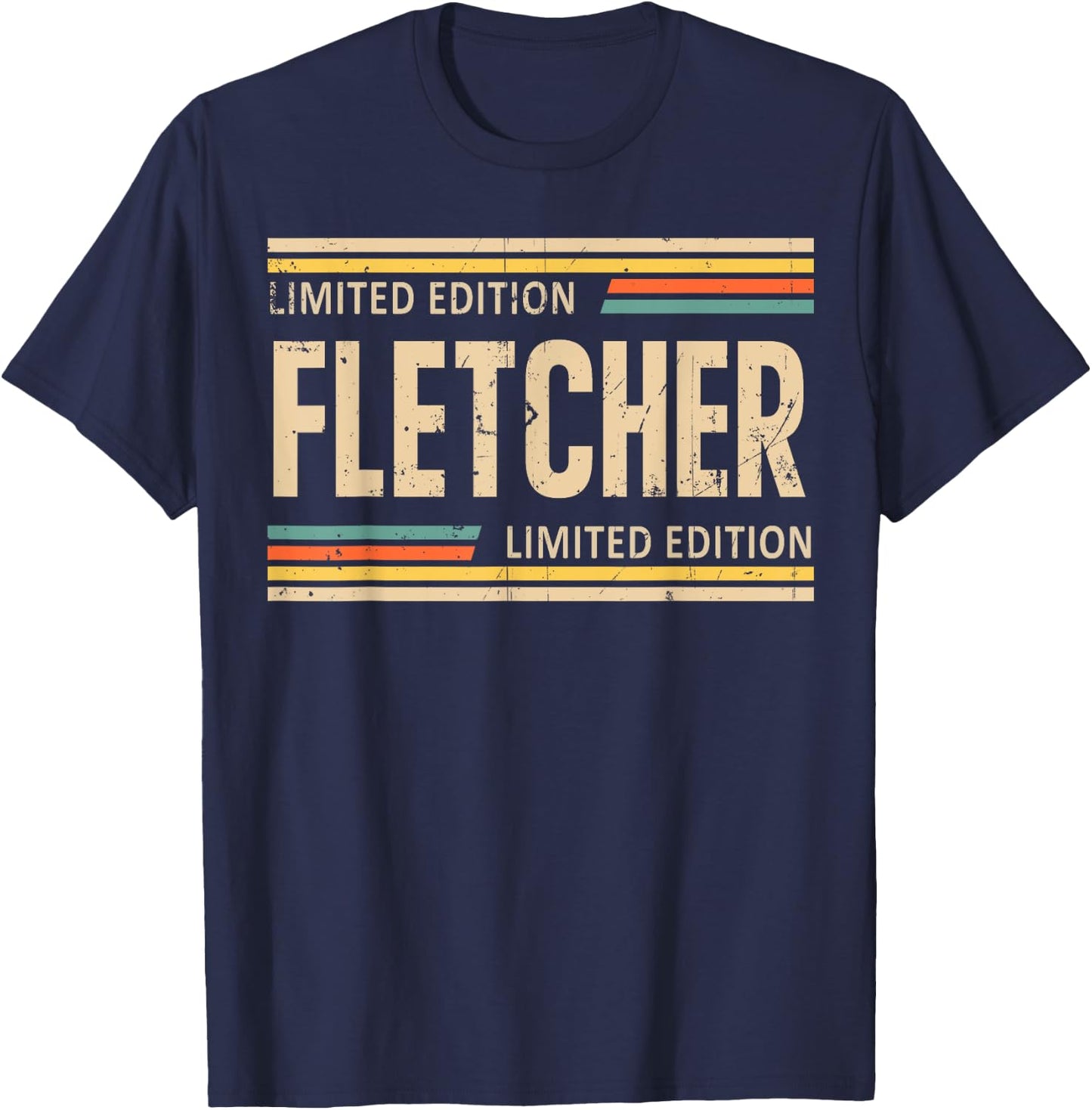 FLETCHER Limited Edition Shirt FLETCHER Name Personalized T-Shirt - T-Shirt | Navy