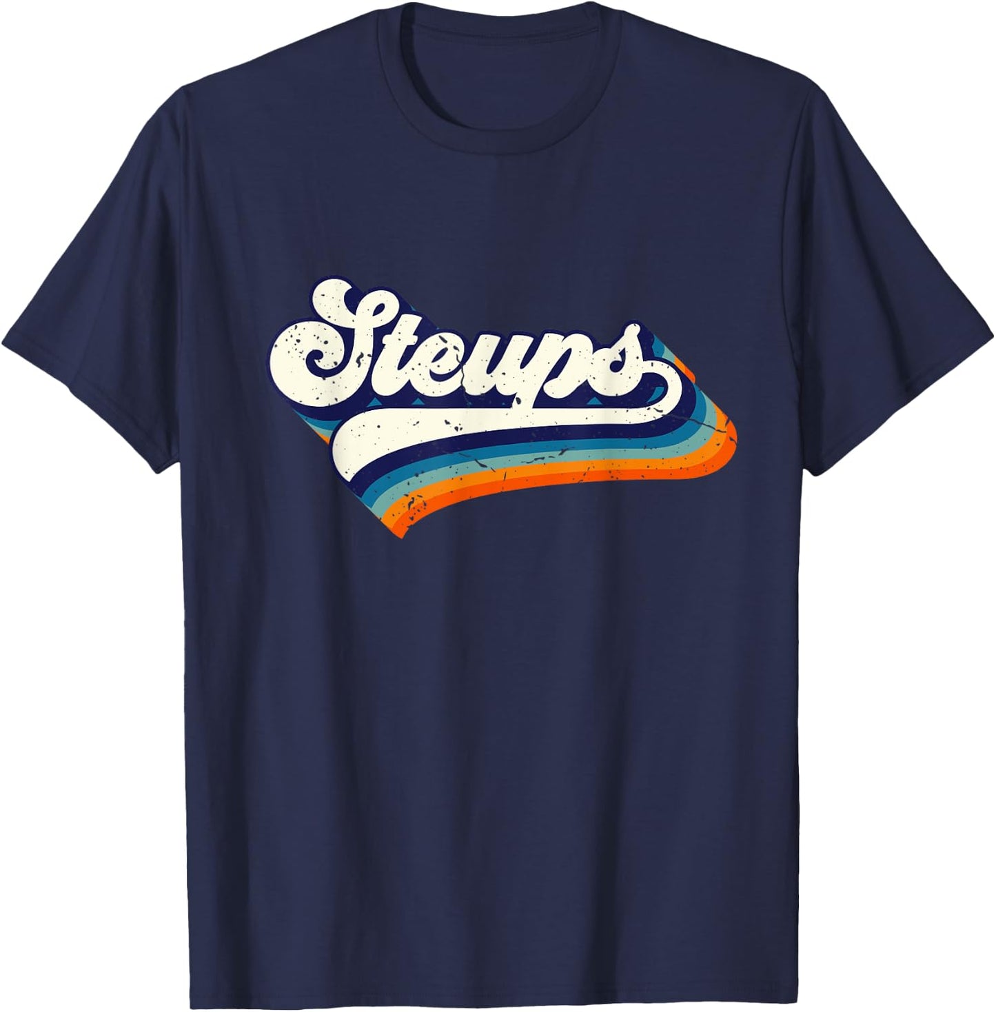 Steups Trinidad and Tobago Funny Pride Flag Retro style T-Shirt - T-Shirt | Navy