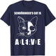 Schrödinger's Cat Dead & Alive Science Women T-Shirt - T-Shirt | Navy