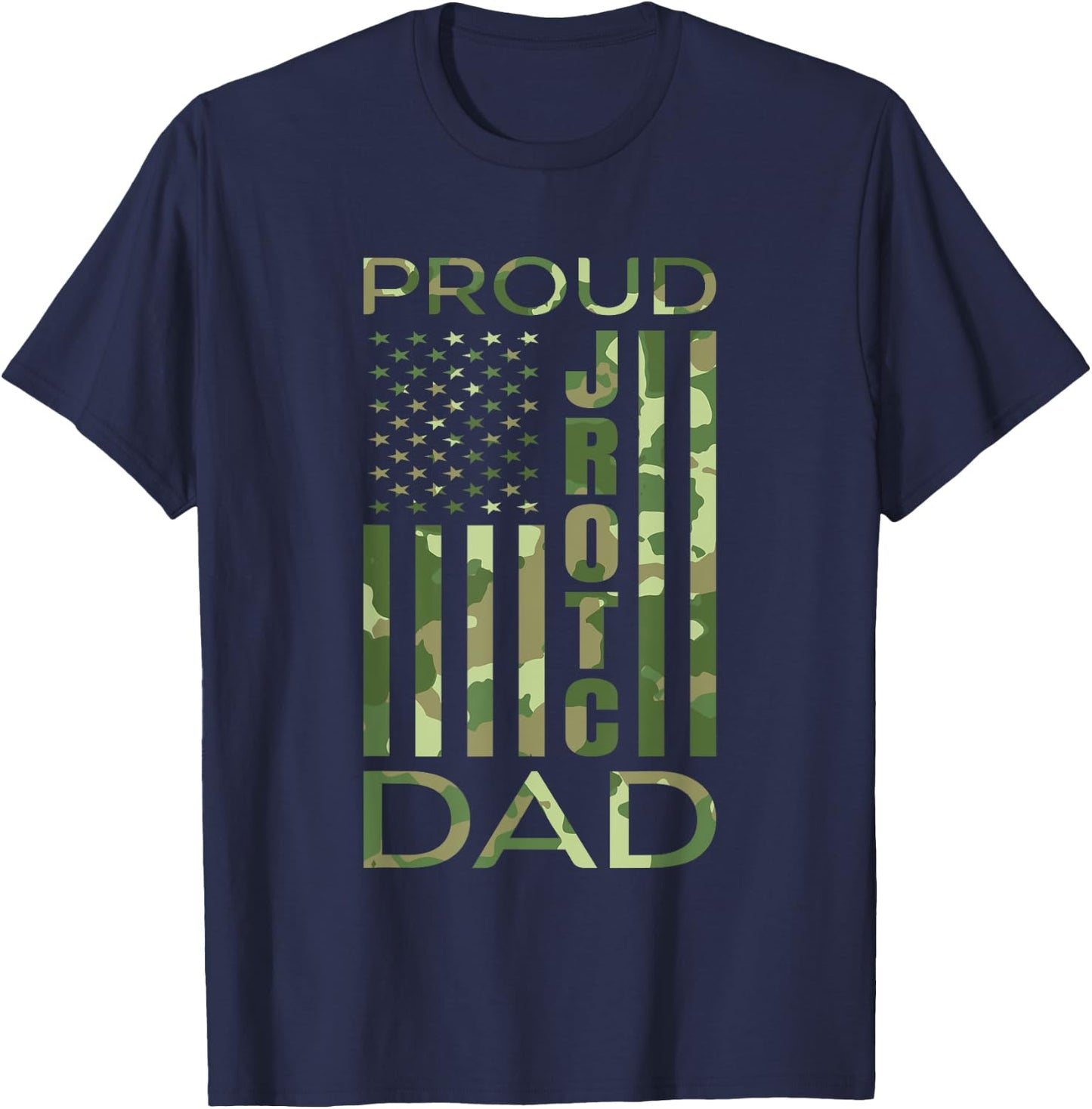 Proud JROTC Dad United States Junior ROTC T-Shirt - T-Shirt | Navy