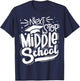 Vintage Next Stop Middle School Funny Students Graduation T-Shirt - T-Shirt | Navy