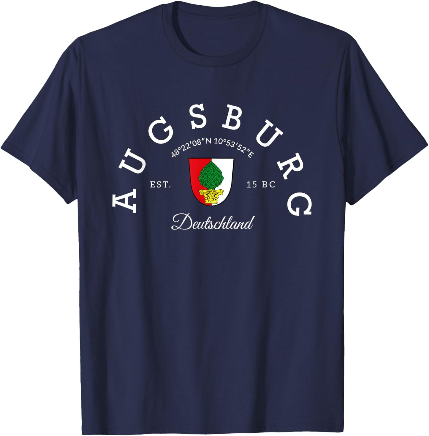 Augsburg Germany vacation to Augsburg gift Germany Augsburg T-Shirt - T-Shirt | Navy