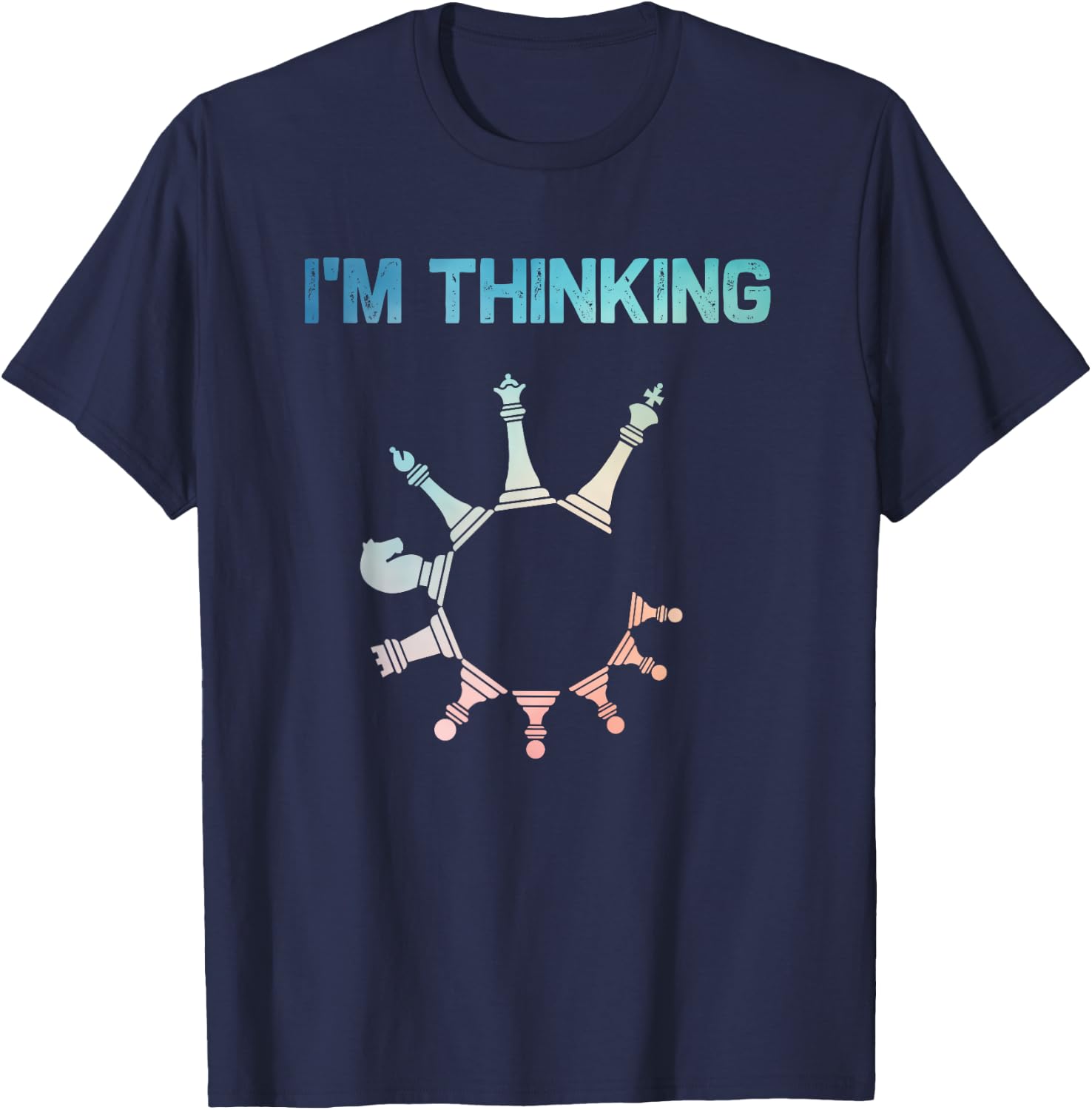 Chess Art Women Boys Girls Chess Player Chess Lover T-Shirt - T-Shirt | Navy