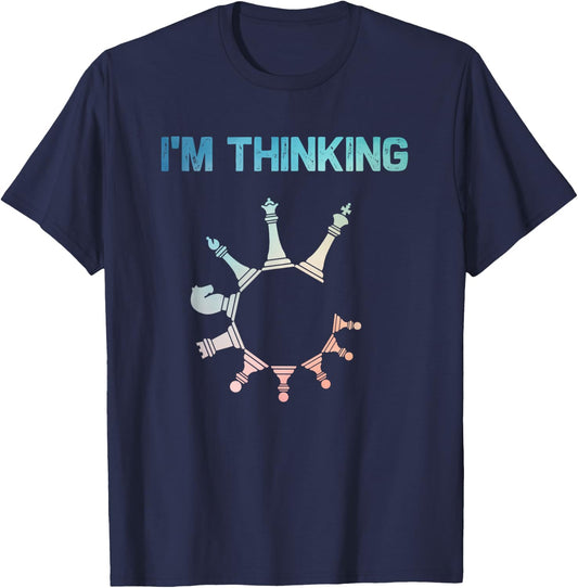 Chess Art Women Boys Girls Chess Player Chess Lover T-Shirt - T-Shirt | Navy