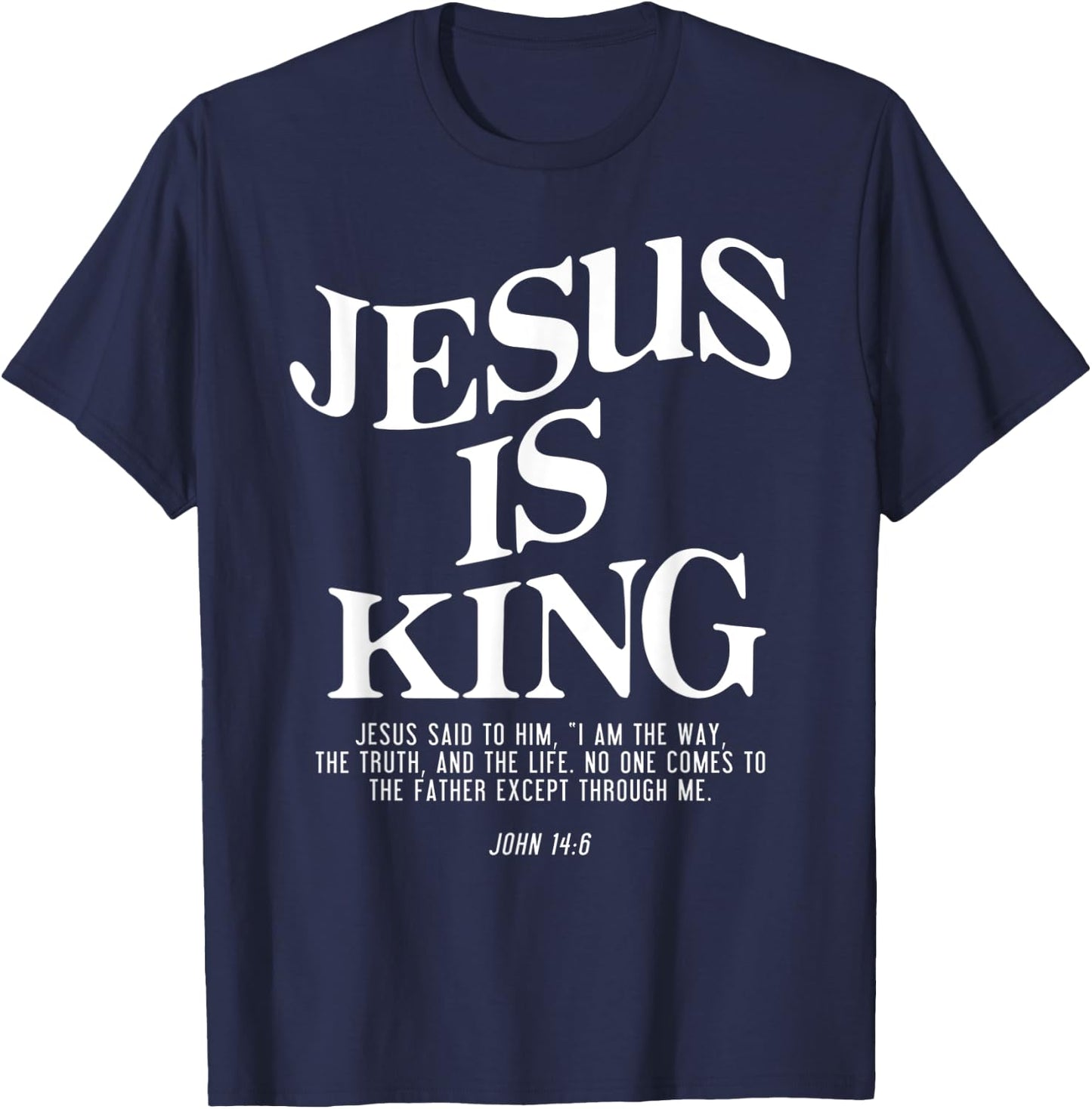 Unique Design Jesus Is King Jesus John Gifts Women T-Shirt - T-Shirt | Navy