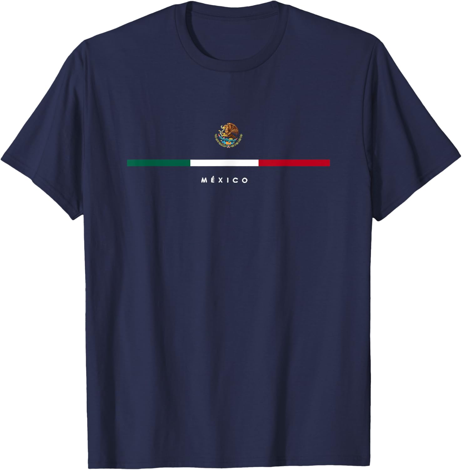 Mexico Mexican Flag Vintage Mexican Independence Day T-Shirt - T-Shirt | Navy