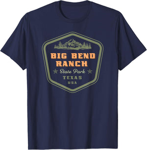 Big Bend Ranch State Park Texas Retro Vintage T-Shirt - T-Shirt | Navy