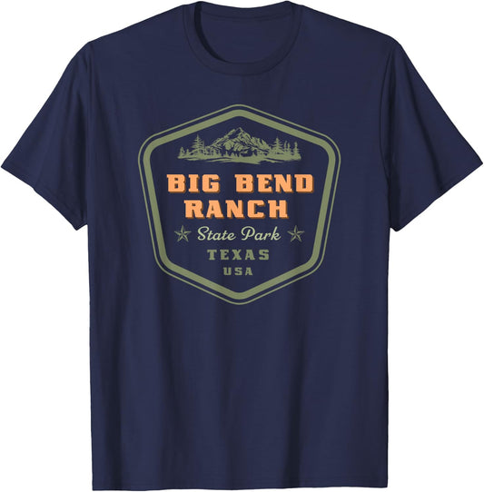 Big Bend Ranch State Park Texas Retro Vintage T-Shirt - T-Shirt | Navy