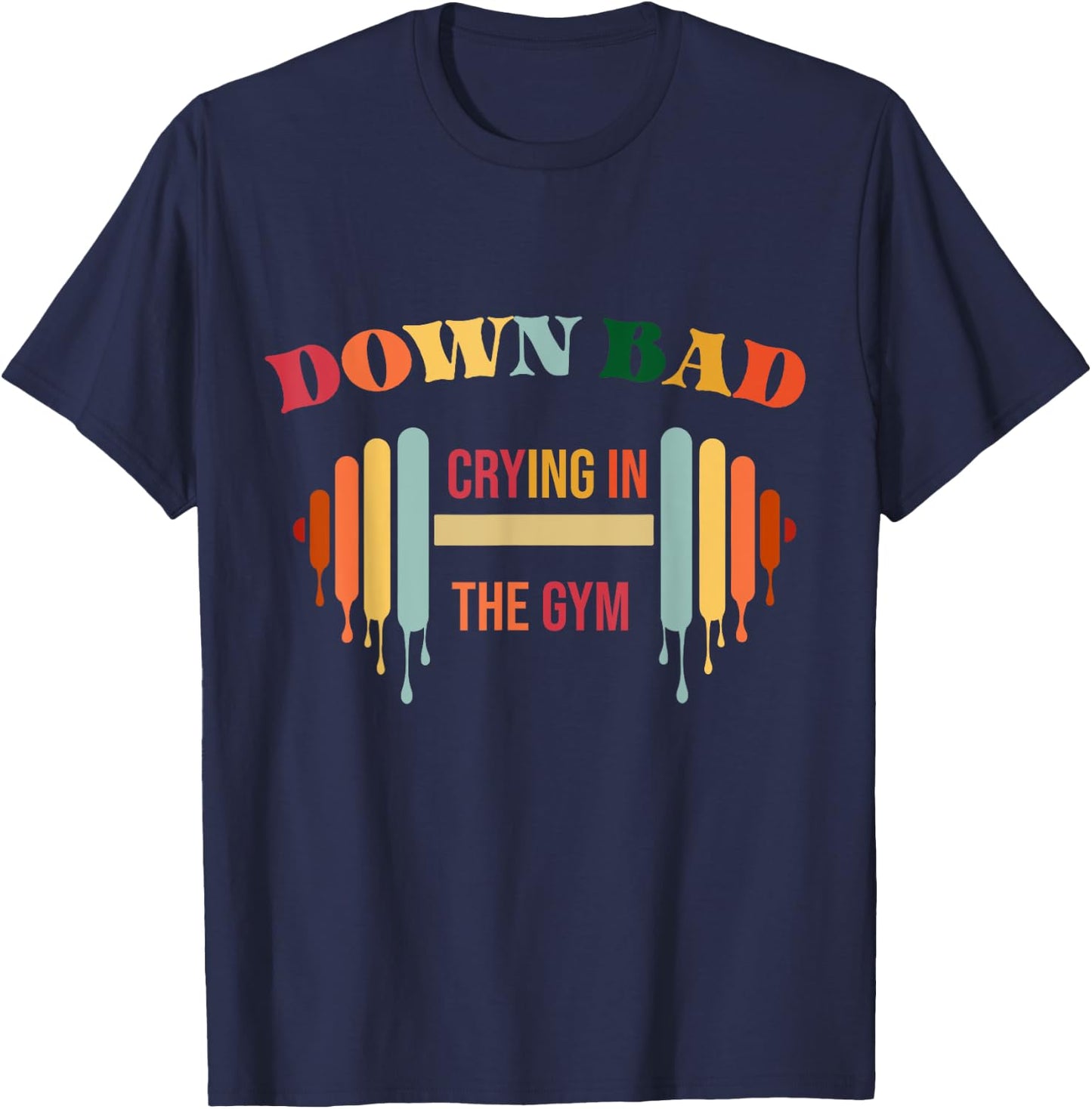 Bad Crying in the Gym T-Shirt - T-Shirt | Navy