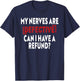 Sciatic Nerve Pain Radiculopathy Chronic Pain Illness Gifts T-Shirt - T-Shirt | Navy