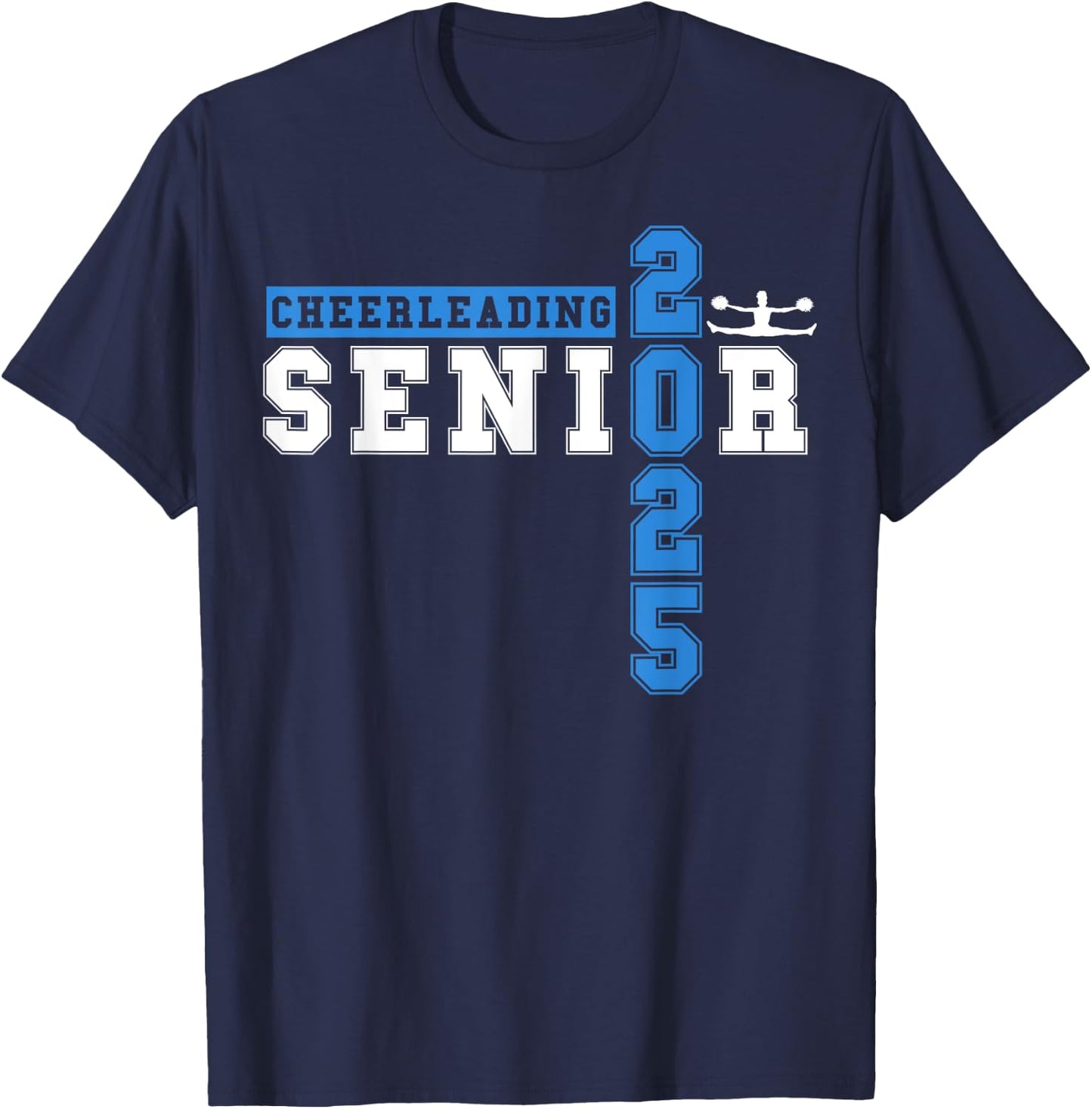 Cheerleading Senior Night Cheer Senior 2025 Graduation 23 T-Shirt - T-Shirt | Navy