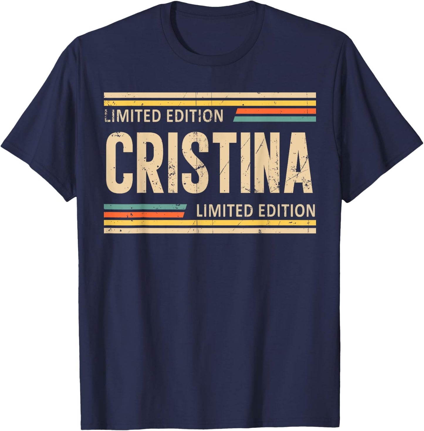 CRISTINA Limited Edition Shirt CRISTINA Name Personalized T-Shirt - T-Shirt | Navy
