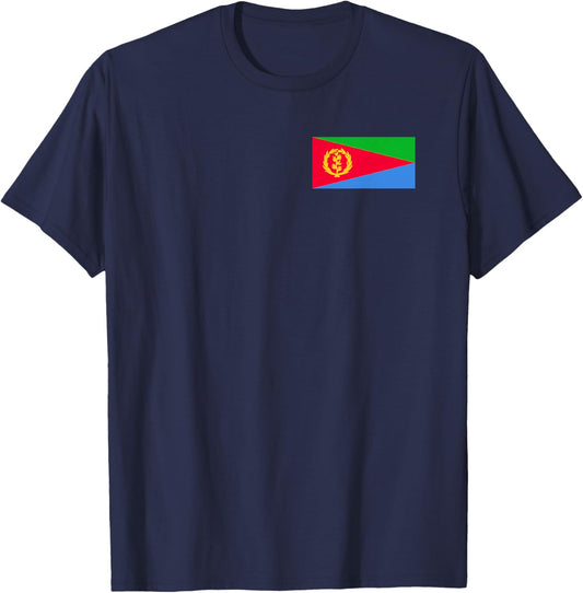 Eritrean Flag of Eritrea T-Shirt - T-Shirt | Navy