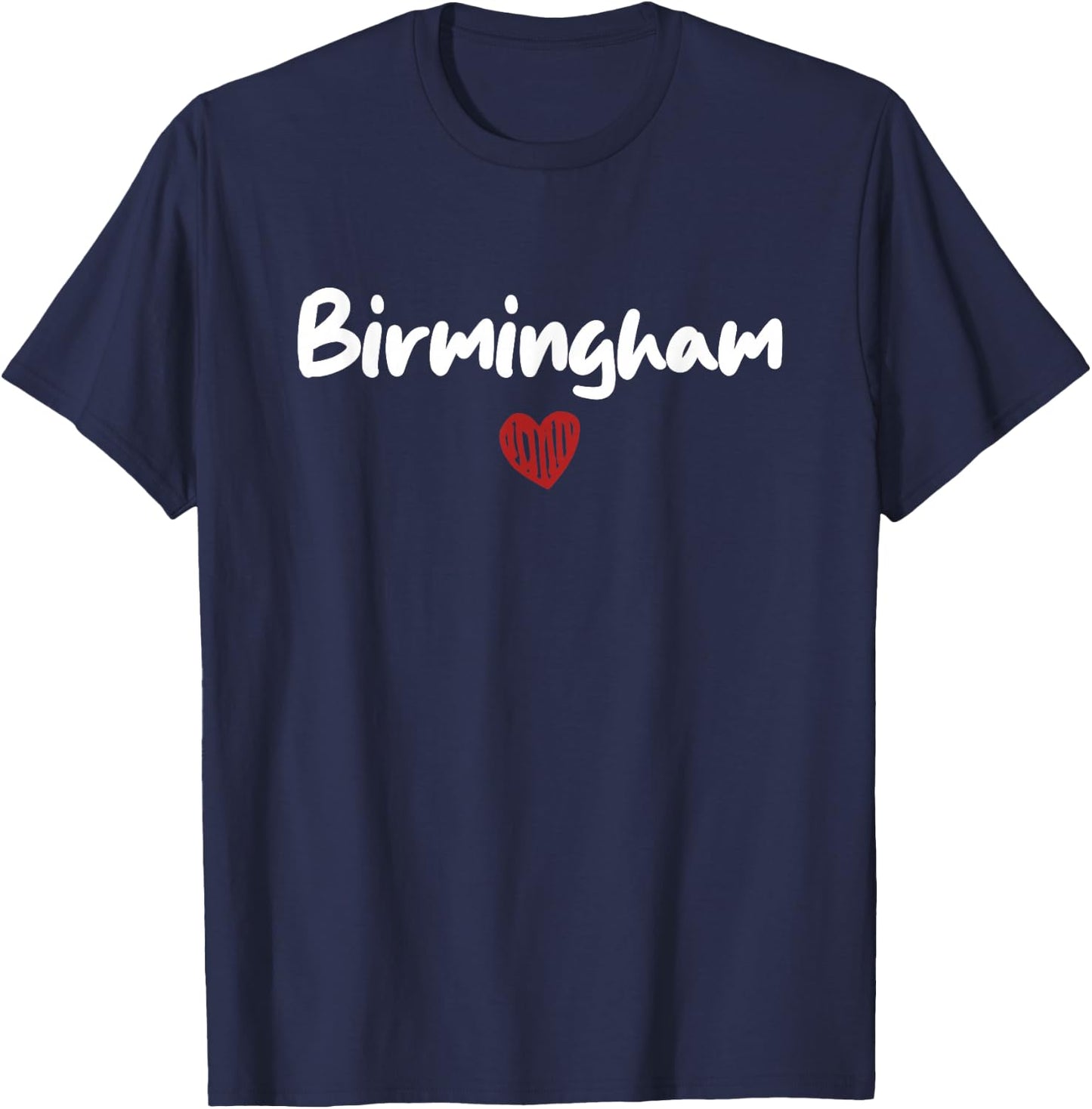 BIRMINGHAM - I Love Birmingham - Throwback Design - Classic T-Shirt - T-Shirt | Navy