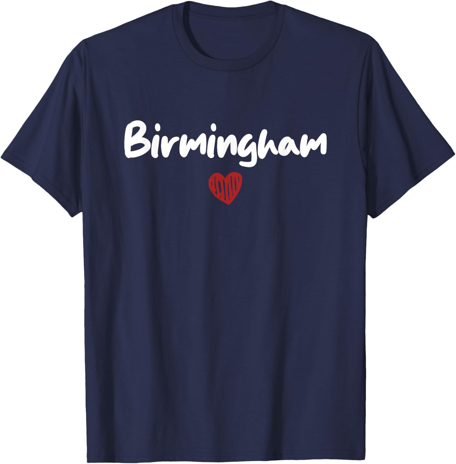 BIRMINGHAM - I Love Birmingham - Throwback Design - Classic T-Shirt - T-Shirt | Navy