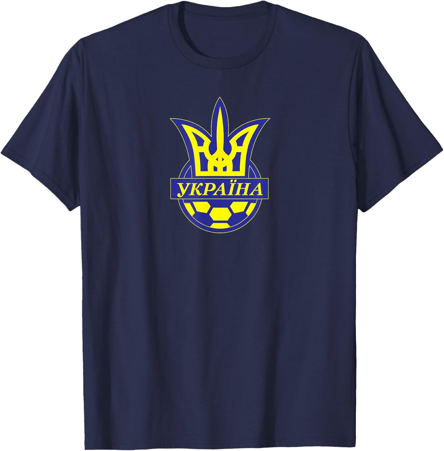 Football Federation of Ukraine Soccer T-Shirt - T-Shirt | Navy