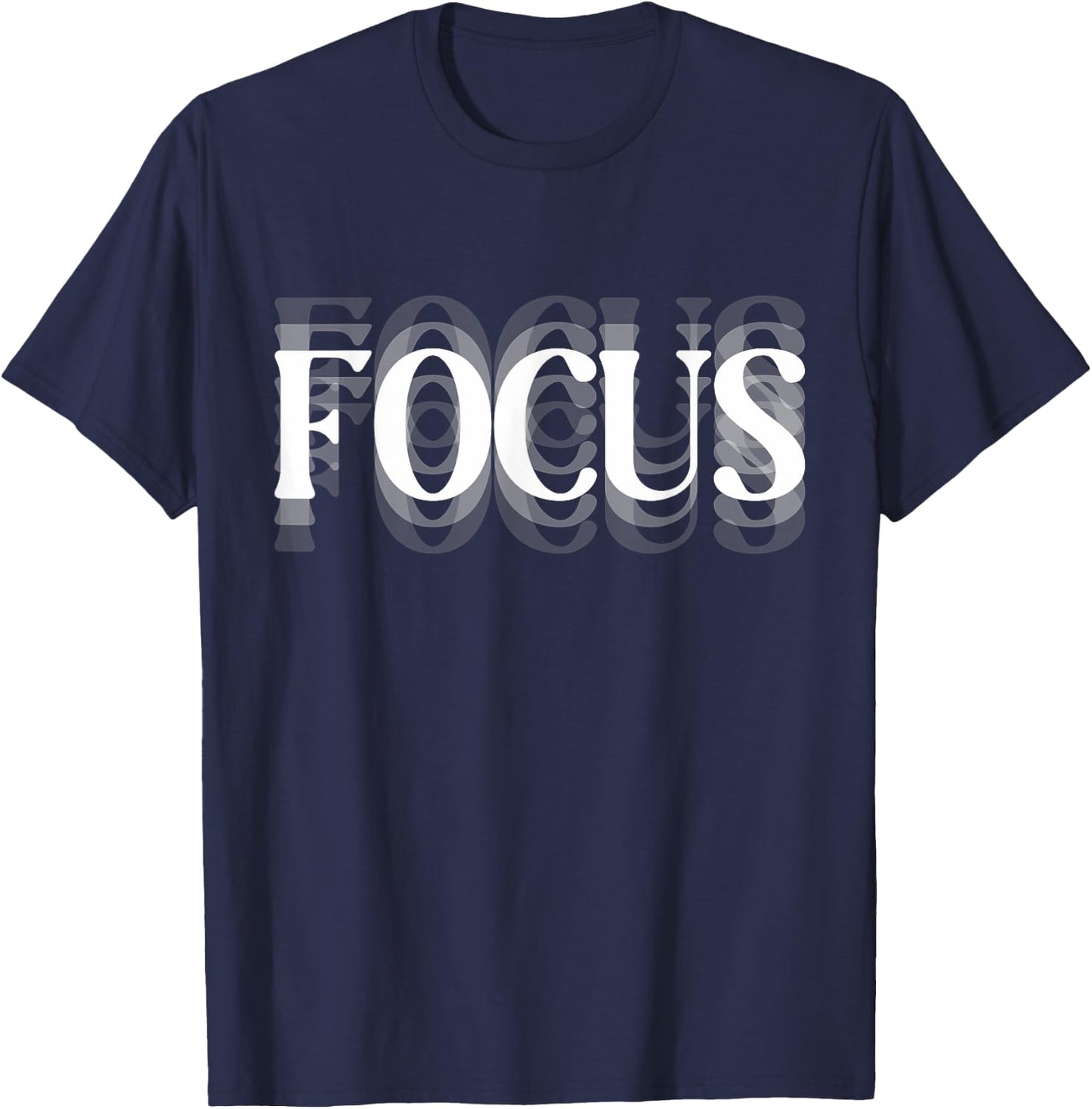 Focus Optical Illusion Trippy T-Shirt - T-Shirt | Navy