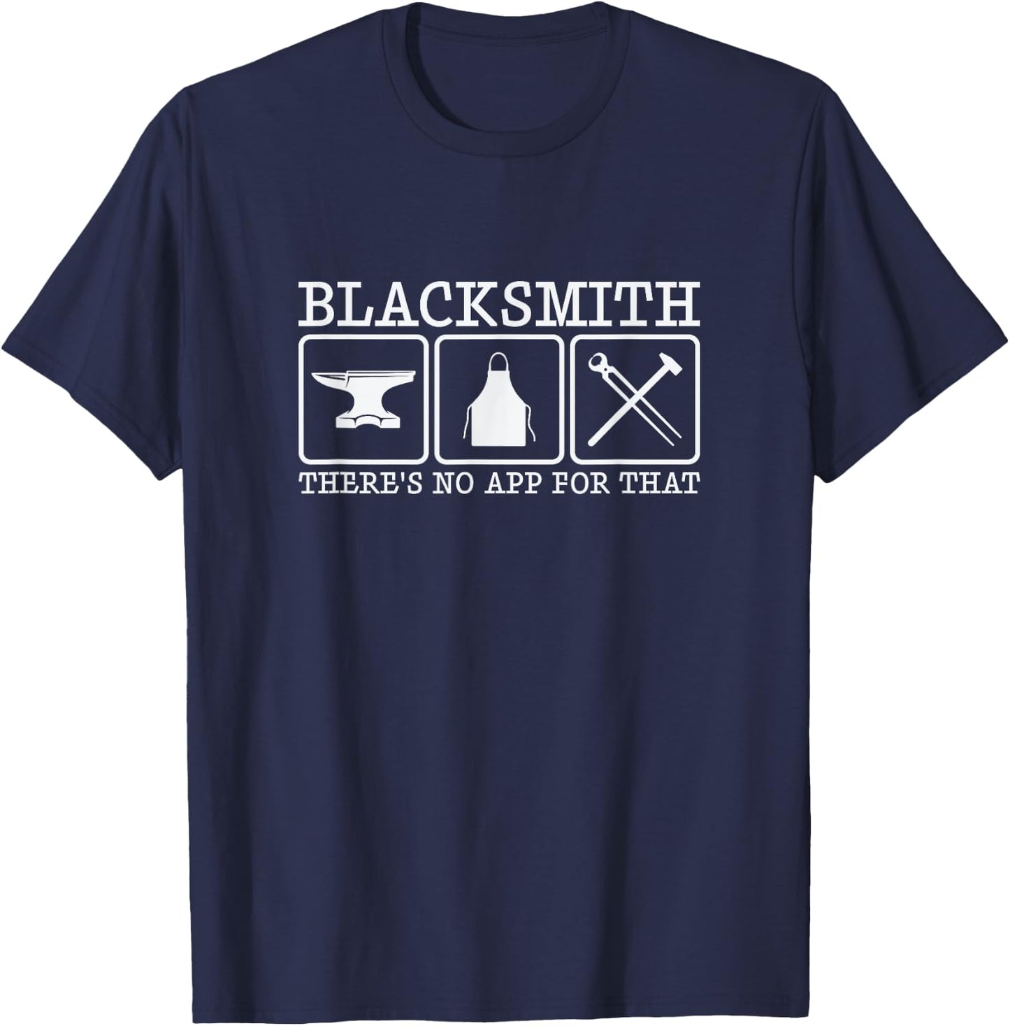 Blacksmith Metal Pounder Steel Workers Forge T-Shirt - T-Shirt | Navy