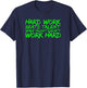 Hard Work Beats Talent sport athlete training gym T-Shirt - T-Shirt | Navy
