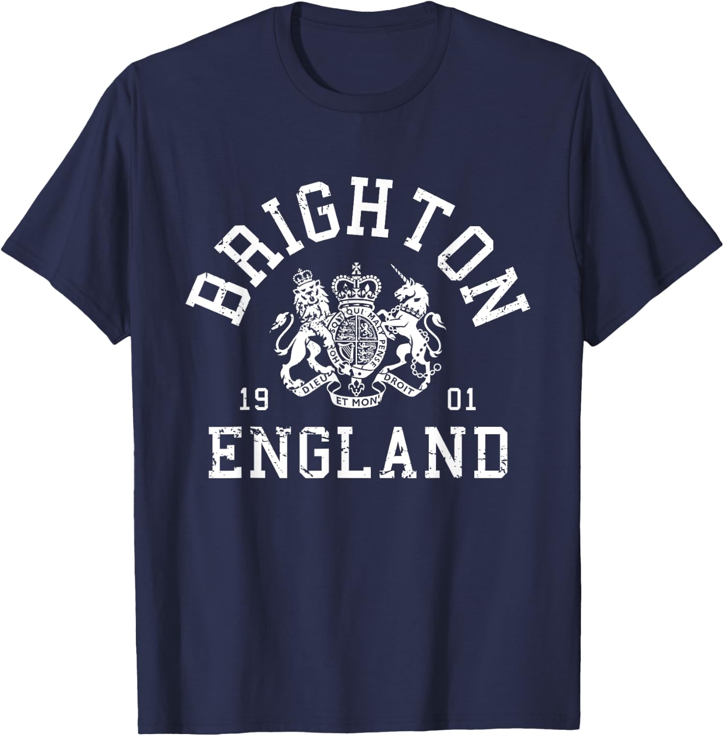 Brighton Town of Sussex, England UK T-Shirt - T-Shirt | Navy