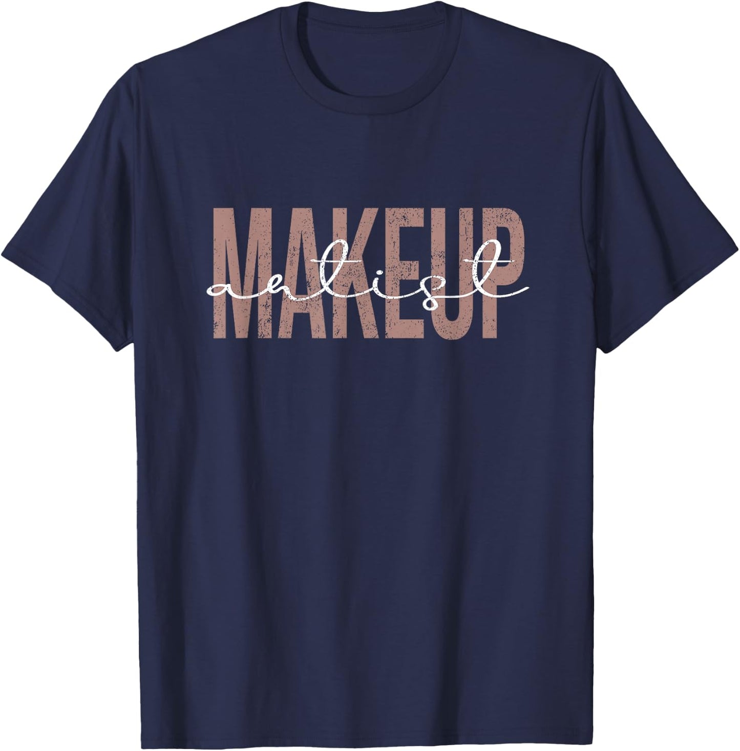 Vintage Makeup Artist MUA Retro Makeup Artist T-Shirt - T-Shirt | Navy