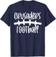 Crusaders Football School Spirit Team Mascot Game Night T-Shirt - T-Shirt | Navy